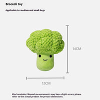 HKM-0402621 Dog Molar Teeth Cleaning Broccoli Plush Toy - Sound Interactive Pet Chew Toy