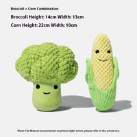 HKM-0402621 Dog Molar Teeth Cleaning Broccoli Plush Toy - Sound Interactive Pet Chew Toy