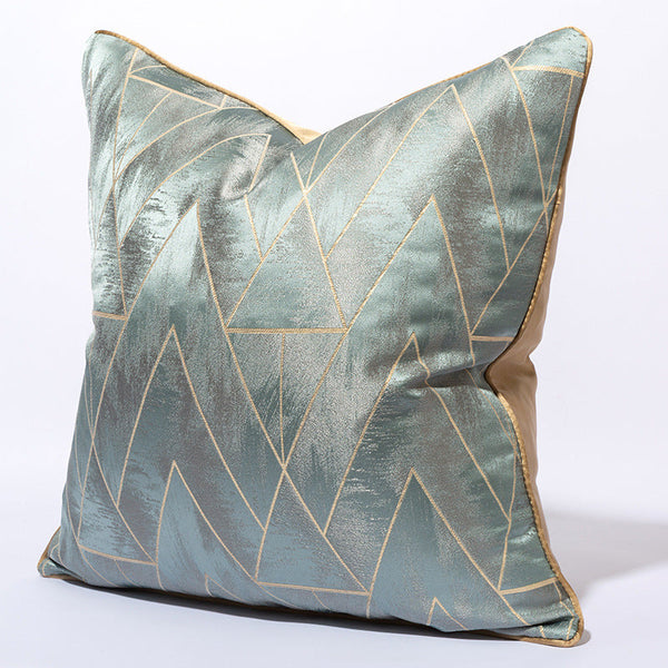HKM-040275 Light Blue Luxury Pillow Cover 30x50cm, 45x45cm, 50x50cm, Soft PP Cotton