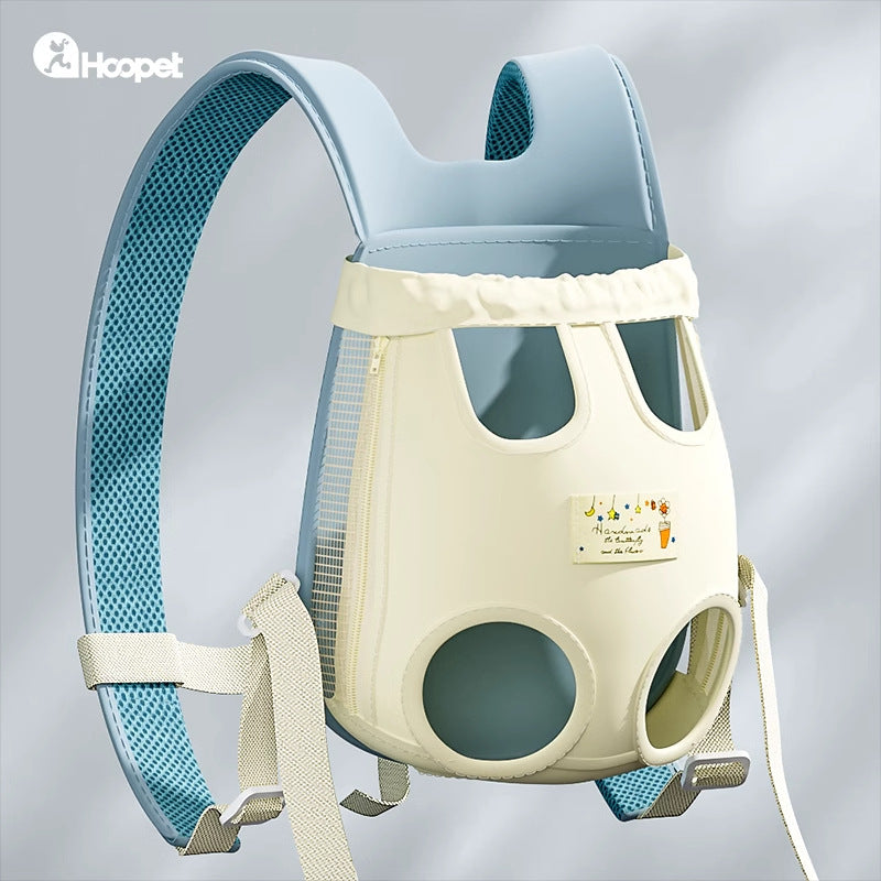 HKM-0403261 Breathable Adjustable Pet Carrier Backpack for Small Dogs and Cats - Lightweight Travel Pack for Outdoor Use