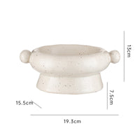 HKM-0404157 Ceramic Anti-Flip Cat Bowl - Flat Mouth Design in Multiple Heights and Colors