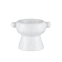 HKM-0404157 Ceramic Anti-Flip Cat Bowl - Flat Mouth Design in Multiple Heights and Colors