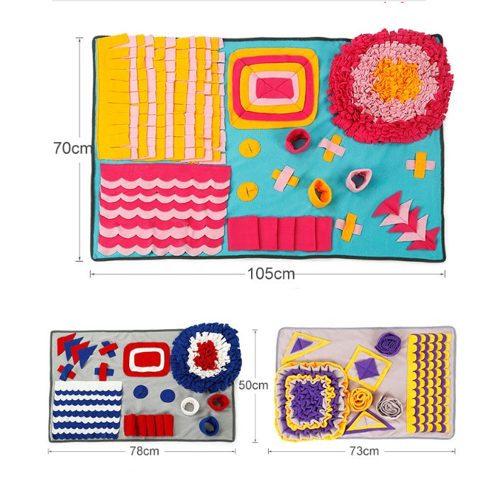 HKM-0404797 Pet Sniffing Pad Blanket for Interactive Smelling Training and Slow Feeding