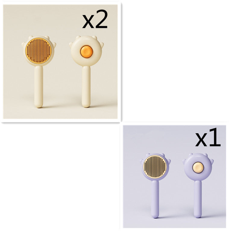 HKM-0405565 Pet Grooming Comb for Cats and Dogs - Hair Removal and Massage Tool - ABS & Stainless Steel, 195mm x 94mm x 46mm