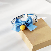 HKM-0405949 Adjustable Cat Bow Tie Collar with Bell - Multiple Colors Available