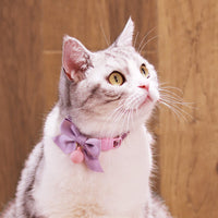 HKM-0405949 Adjustable Cat Bow Tie Collar with Bell - Multiple Colors Available