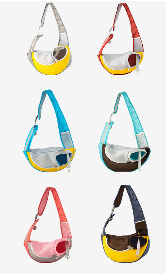 HKM-0406205 Breathable Mesh Pet Backpack - Portable Shoulder Bag for Small Dogs Up to 9kg
