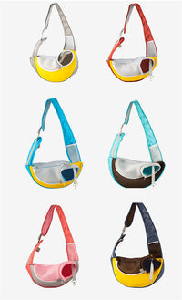 HKM-0406205 Breathable Mesh Pet Backpack - Portable Shoulder Bag for Small Dogs Up to 9kg