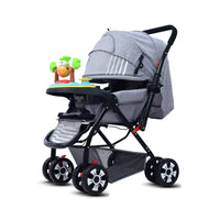 HKM-040659 Convertible Two-Way Musical Baby Stroller with Adjustable Multi-Function Features and Easy Fold Design