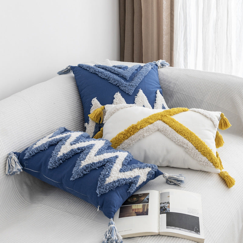 HKM-040851 Elegant National Style Cushions in Various Patterns and Colors - 45x45cm and 30x50cm Sizes Available