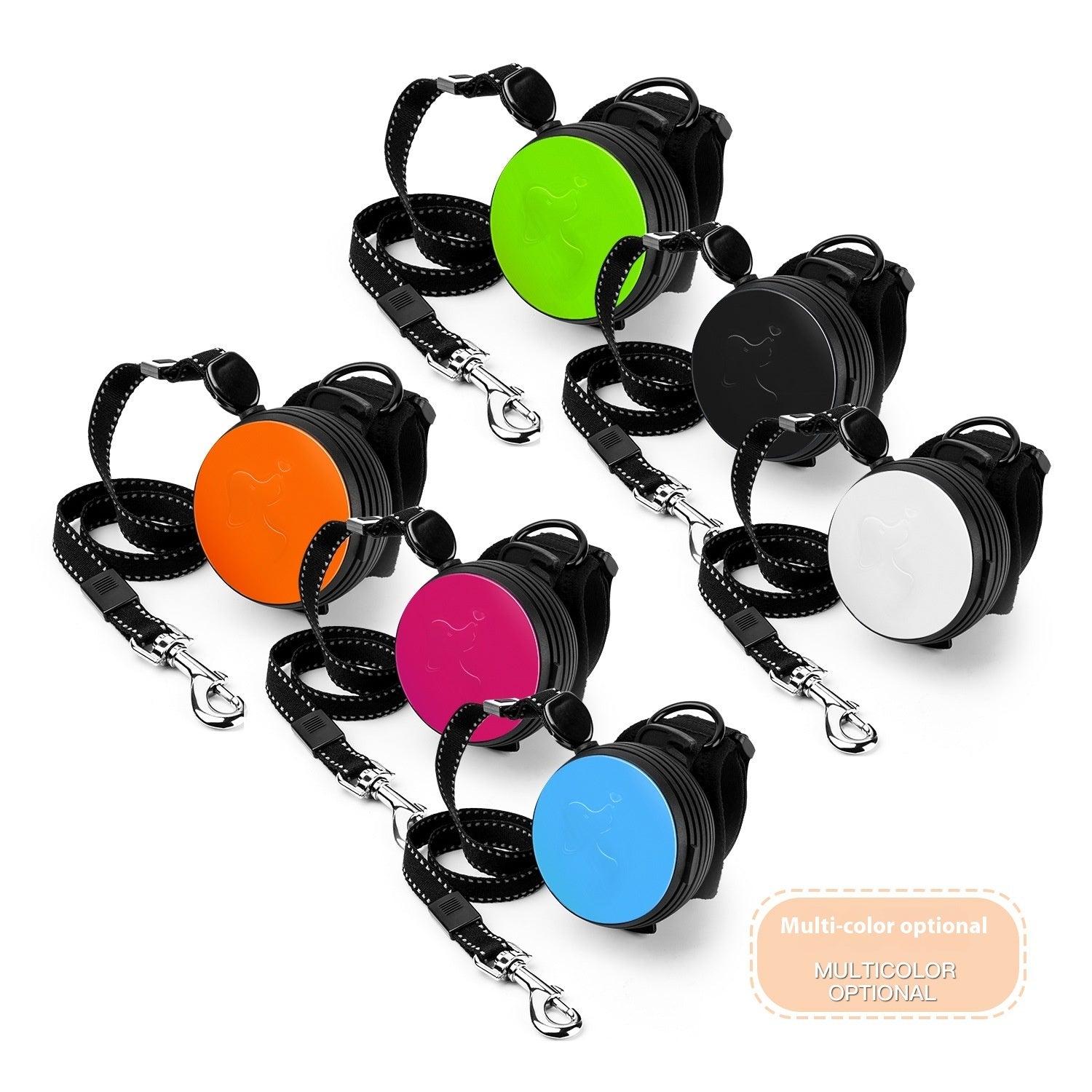 HKM-0409533 Automatic Retractable Leash for Pets - Explosion-Proof, Durable Nylon Design, Multiple Color Options Available
