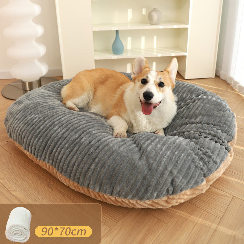 HKM-0409789 Double-Sided Removable & Washable Dog Mattress - Universal Floor Mat for Pets