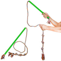 HKM-0410557 Dog Training Pole with Cotton Rope - Available in Small, Medium, and Large Sizes