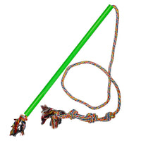 HKM-0410557 Dog Training Pole with Cotton Rope - Available in Small, Medium, and Large Sizes
