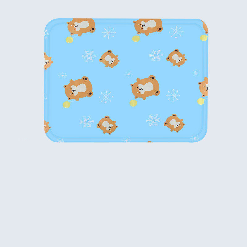 HKM-0411581 Cooling Cat Mat - Cloth Ice Pad for Summer Comfort in Multiple Sizes