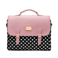 HKM-041171 Stylish Women's Canvas Laptop Bag for 15.6-Inch Laptops - Large Capacity Shoulder Briefcase for Office and School Use