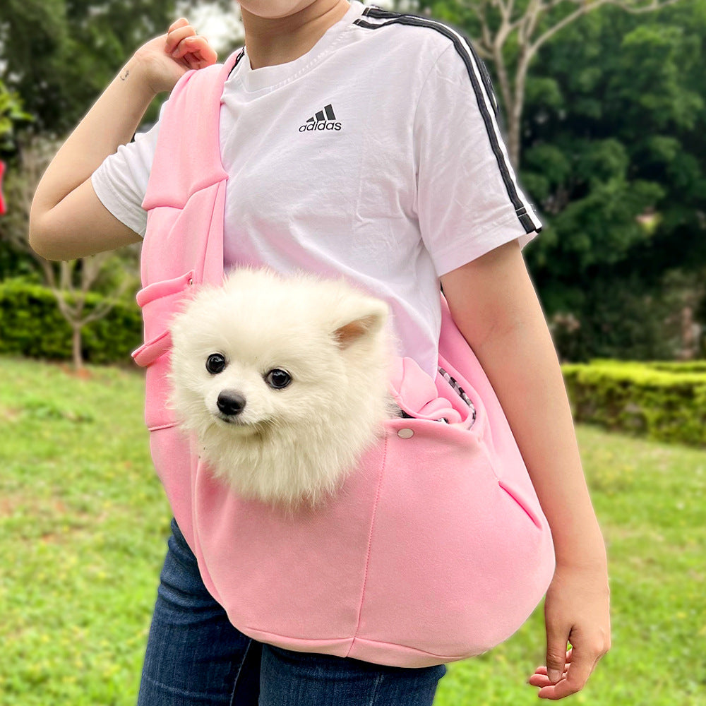HKM-0412349 Cozy Autumn and Winter Crossbody Pet Bag for Cats and Dogs, Multiple Colors Available