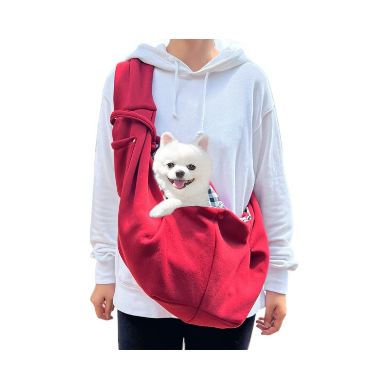 HKM-0412349 Cozy Autumn and Winter Crossbody Pet Bag for Cats and Dogs, Multiple Colors Available
