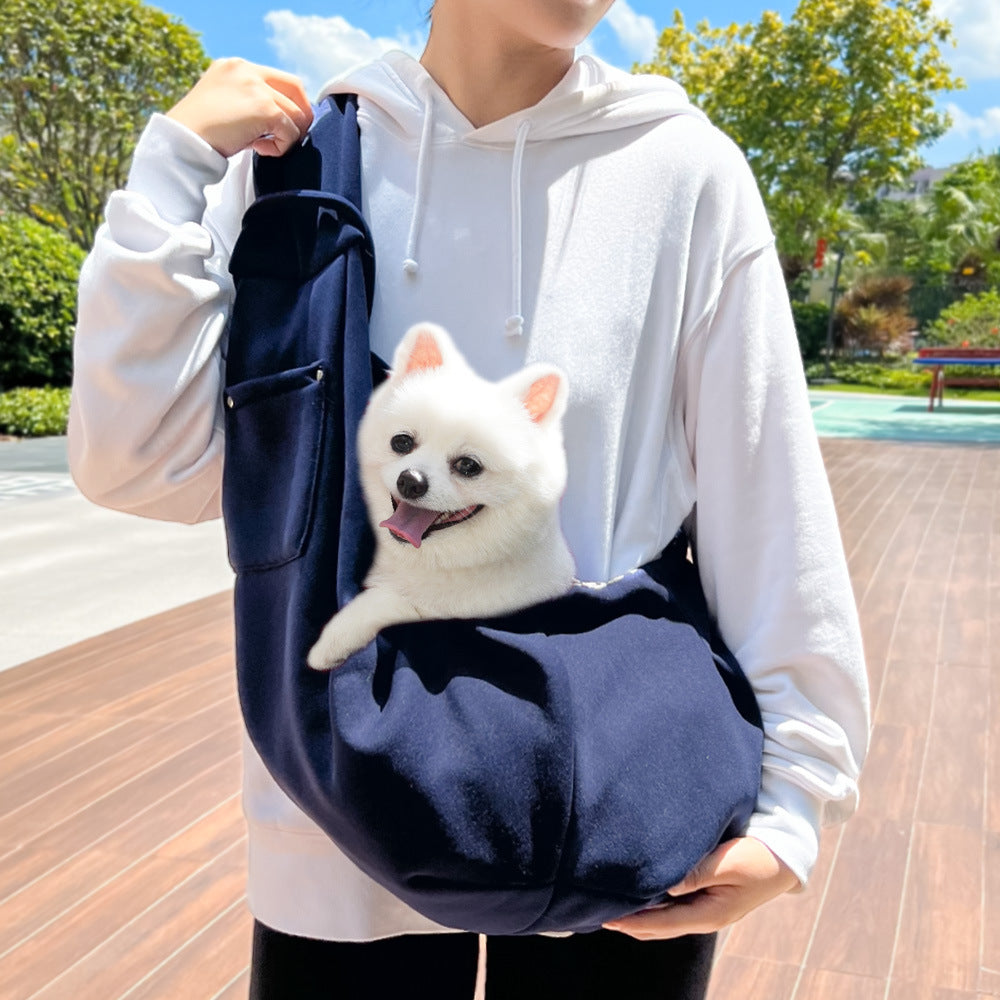 HKM-0412349 Cozy Autumn and Winter Crossbody Pet Bag for Cats and Dogs, Multiple Colors Available