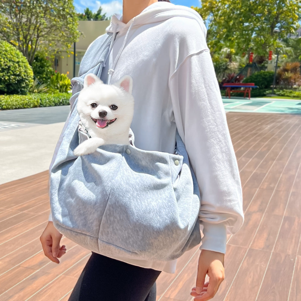 HKM-0412349 Cozy Autumn and Winter Crossbody Pet Bag for Cats and Dogs, Multiple Colors Available