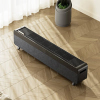 HKM-041235 Graphene Baseboard Heater with Remote Control, Adjustable Thermostat, and Realistic Flame Light