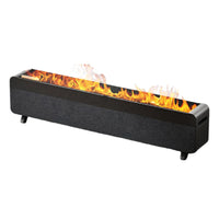 HKM-041235 Graphene Baseboard Heater with Remote Control, Adjustable Thermostat, and Realistic Flame Light