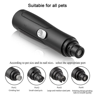HKM-0413501 Rechargeable USB Pet Automatic Dog Nail Grinder and Clipper