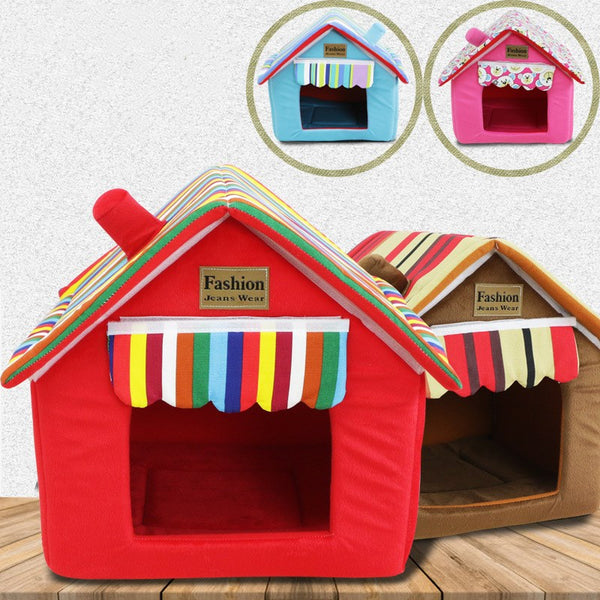HKM-0413757 Removable and Washable Foldable Pet House Tent for Small and Medium Dogs and Cats