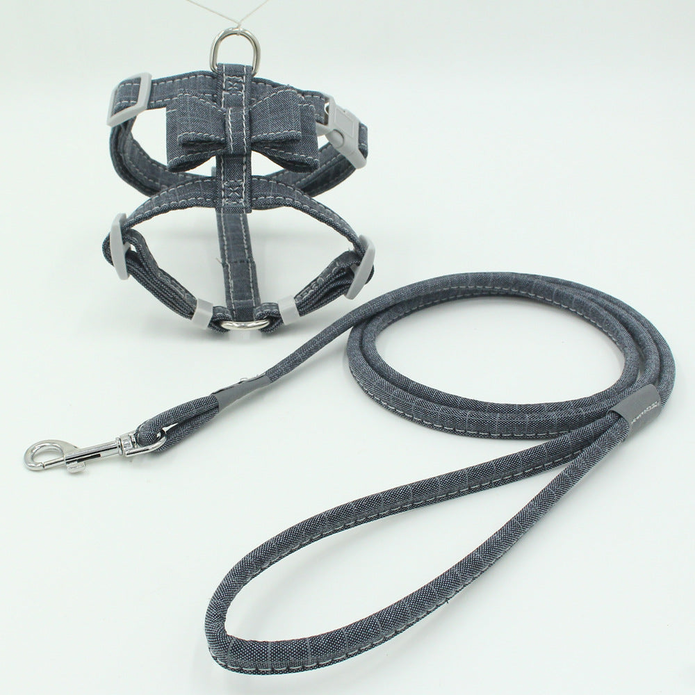 HKM-0415293 Adjustable Polyester Pet Chest Strap Suit for Small to Medium Pets with Zinc Alloy Hardware