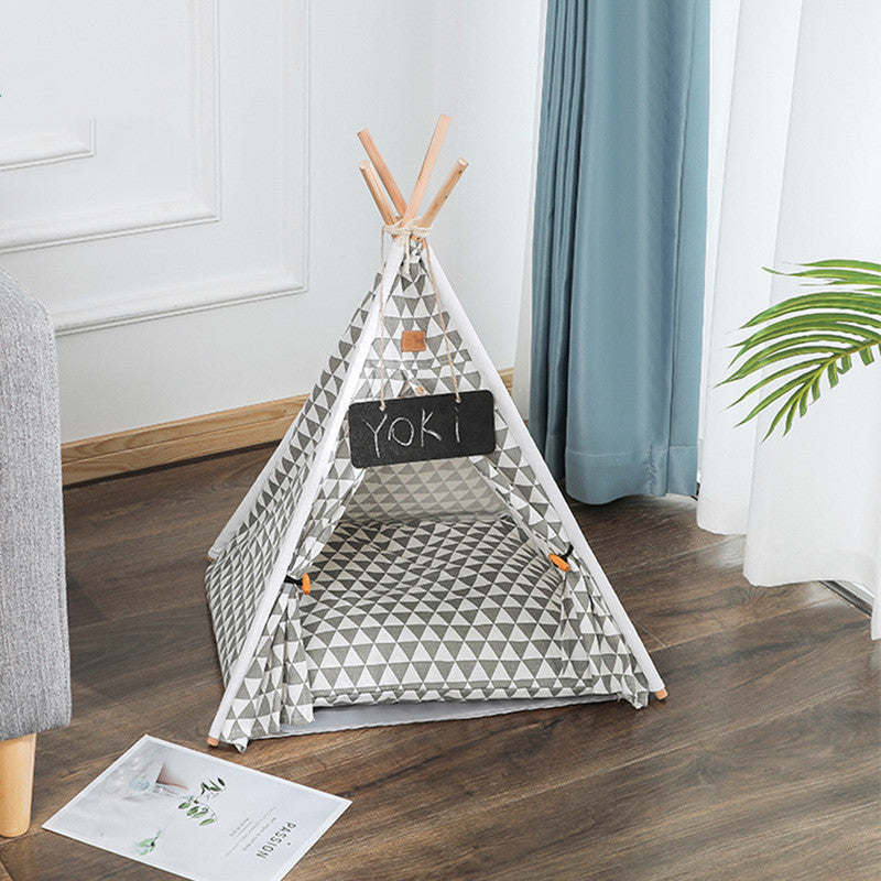 HKM-0415549 Removable and Washable Canvas Pet Tent Kennel for Dogs - Multiple Designs and Sizes Available