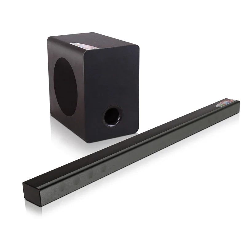 HKM-041619 90W Bluetooth Soundbar with Wired Subwoofer and USB Optical Support for Home Theatre
