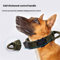 HKM-0417469 Tactical Dog Training Collar Cover - Explosion-Proof Denim in Black, Army Green, and Light Yellow