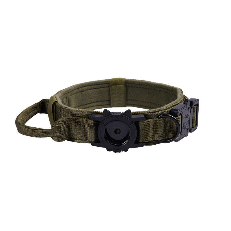 HKM-0417469 Tactical Dog Training Collar Cover - Explosion-Proof Denim in Black, Army Green, and Light Yellow