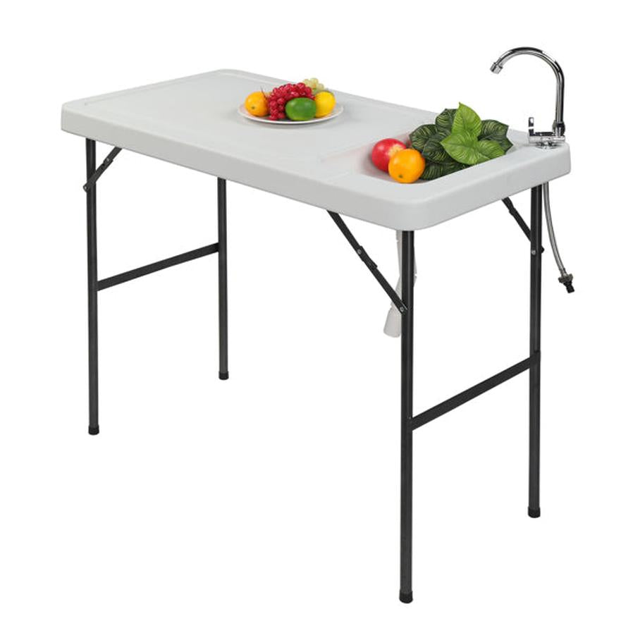 HKM-041811 Rectangular Outdoor Fishing Table - Sturdy and Portable Design for All Your Fishing Needs