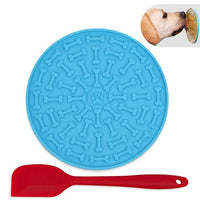 HKM-0419261 Pet Silicone Slow Food Licking Mat with Suction Cups for Dogs - Mess-Free Feeding & Bath Time Convenience