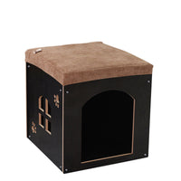 HKM-0419517 Removable and Washable Wooden Pet House for All Seasons, Square Design