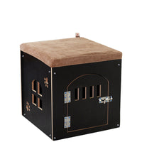 HKM-0419517 Removable and Washable Wooden Pet House for All Seasons, Square Design