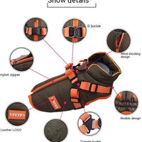 HKM-0419901 Olive Green Thick Cotton-Padded Winter Dog Vest for Small and Medium-Sized Dogs