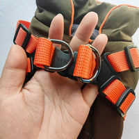 HKM-0419901 Olive Green Thick Cotton-Padded Winter Dog Vest for Small and Medium-Sized Dogs