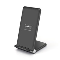 HKM-042003 Folding Wireless Charger Stand 15W with Type-C Input, Qi Standard, Fast Charging Efficiency