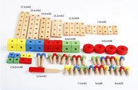 HKM-042067 DIY Wooden Airplane and Car Models for Kids - Montessori Early Education Assembly Toy