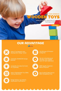 HKM-042067 DIY Wooden Airplane and Car Models for Kids - Montessori Early Education Assembly Toy