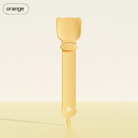 HKM-0421437 Cat Food Dispensing Spoon Squeezer - 27cm, Available in Orange, Green, and Beige