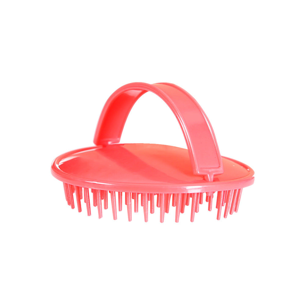 HKM-042195 Scalp Cleansing Dandruff Shampoo Brush - Lightweight PP Material, Available in Purple, Red, and Gray