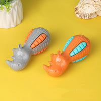 HKM-0422845 Floating Tooth Cleaning Chew Toy for Dental Care - TPR Material, 6.3x6.3x9cm, Available in Red, Blue, Orange, Gray