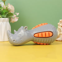 HKM-0422845 Floating Tooth Cleaning Chew Toy for Dental Care - TPR Material, 6.3x6.3x9cm, Available in Red, Blue, Orange, Gray