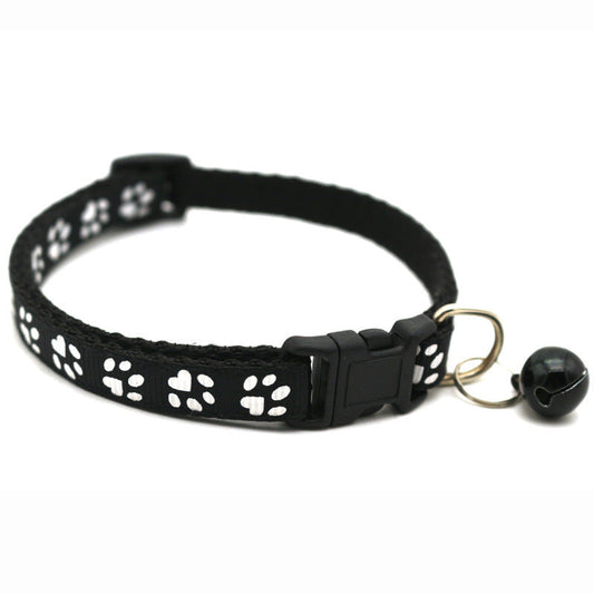 HKM-0423229 Sapphire Blue Pet Collars with Bells and Pendant - Adjustable for Dogs and Cats, Multiple Colors Available