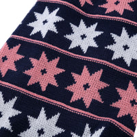 HKM-0423613 Autumn Winter Dog Sweater Dress with Star Wave Design, Acrylic Fiber, Multiple Sizes Available