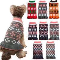 HKM-0423613 Autumn Winter Dog Sweater Dress with Star Wave Design, Acrylic Fiber, Multiple Sizes Available