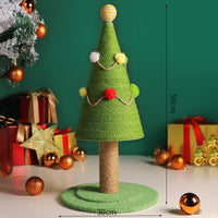 HKM-0424509 Christmas Tree Minimalist Cat Climbing Frame – Fashionable, Wear-Resistant Sisal Design